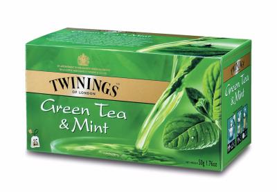 Twinings groene thee & munt 25 st