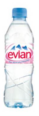 Evian plat water 30 x 0.5 L