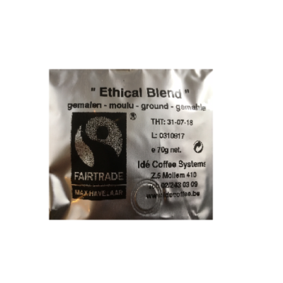 IDE Fairtrade gemalen koffie "Ethical blend" sachets (60 x 70 gr)