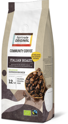 FTO Fairtrade koffiebonen Italian Roast Comm. 4x500gr BE-BIO-01