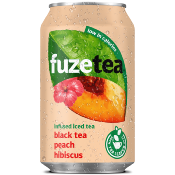 Fuze tea Black Tea Peach in blik 24x33 cl