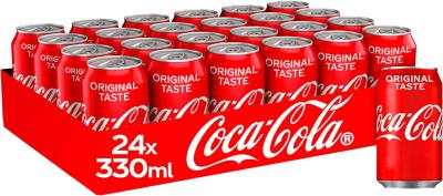 Coca-Cola in sleek blik 24 x 33cl