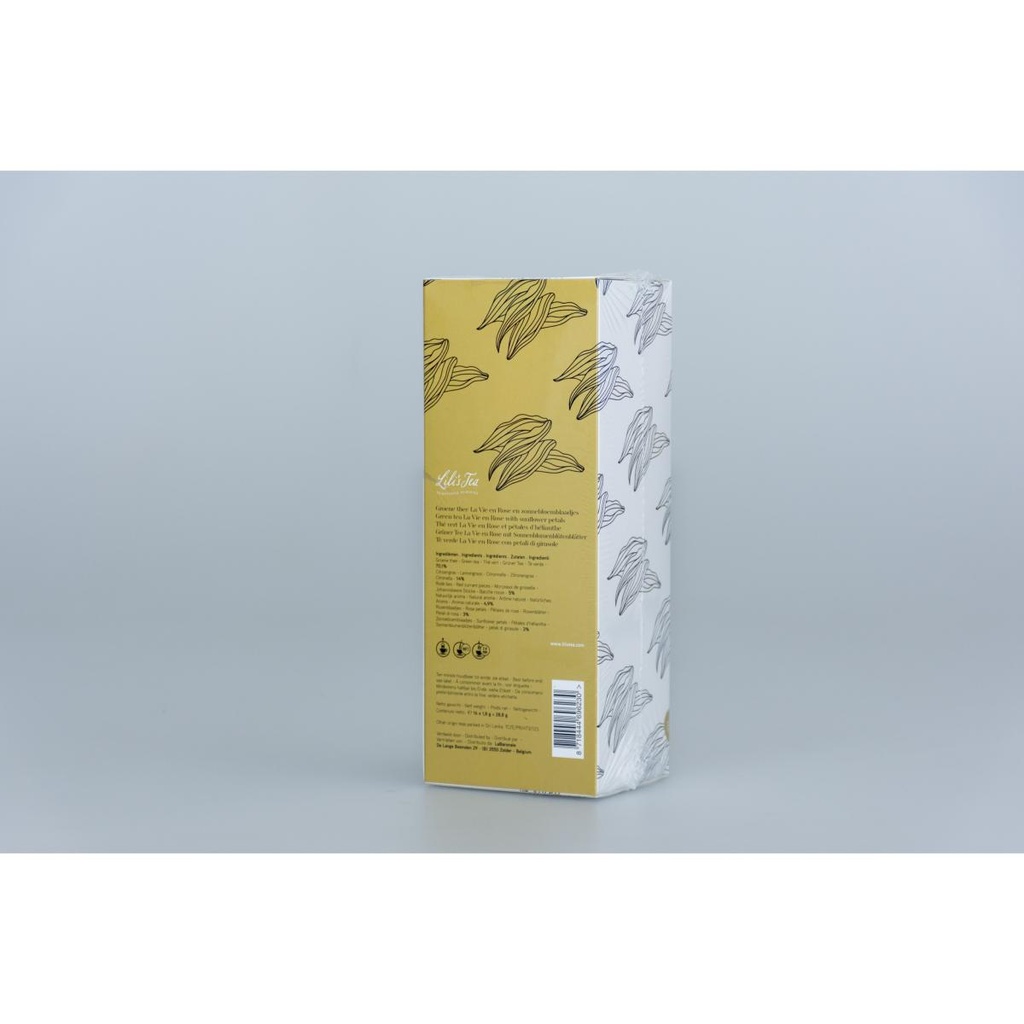 Lili's Tea Green Tea La Vie en Rose box of 16 pieces | Idé Coffee