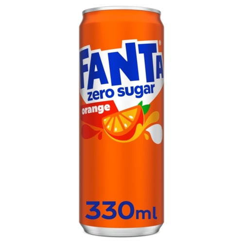 Fanta Orange Zero in blik 24 x 33 cl