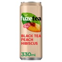 Fuze tea Black Tea Peach in blik 24x33 cl