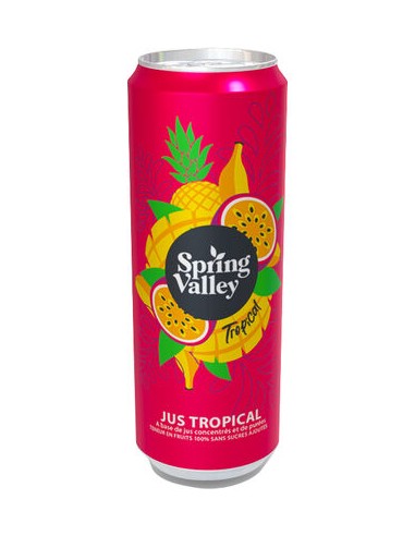 Spring Valley Tropical 24 x 33cl sleek