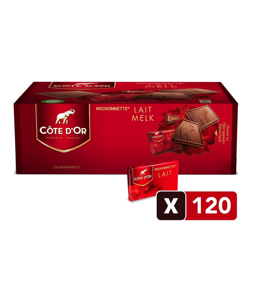 Côte d'Or mignonette lait 120 pcs