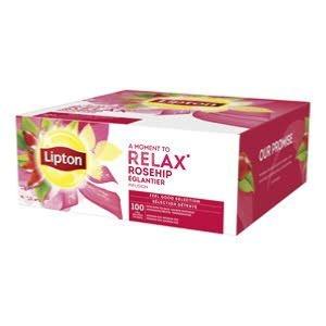 Lipton tea rosehip/hibiscus 100 pcs