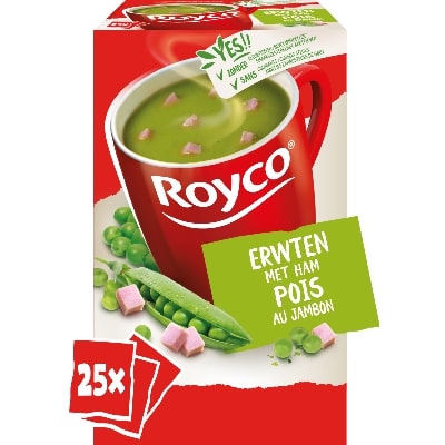 Royco petits pois/jambon 25 pièces