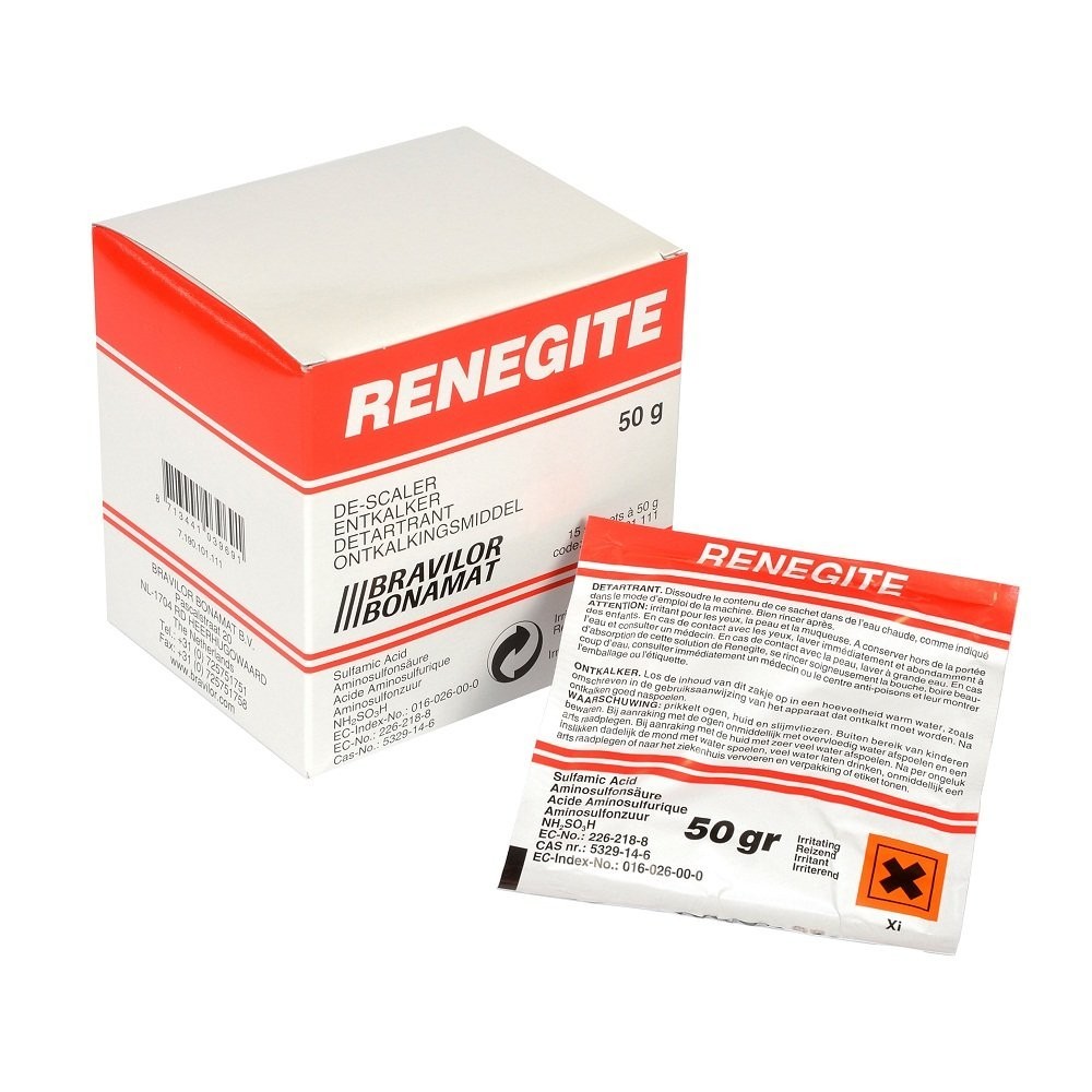 Bravilor Renegite (rouge) produit détartrant machine 15 x 50 grammes