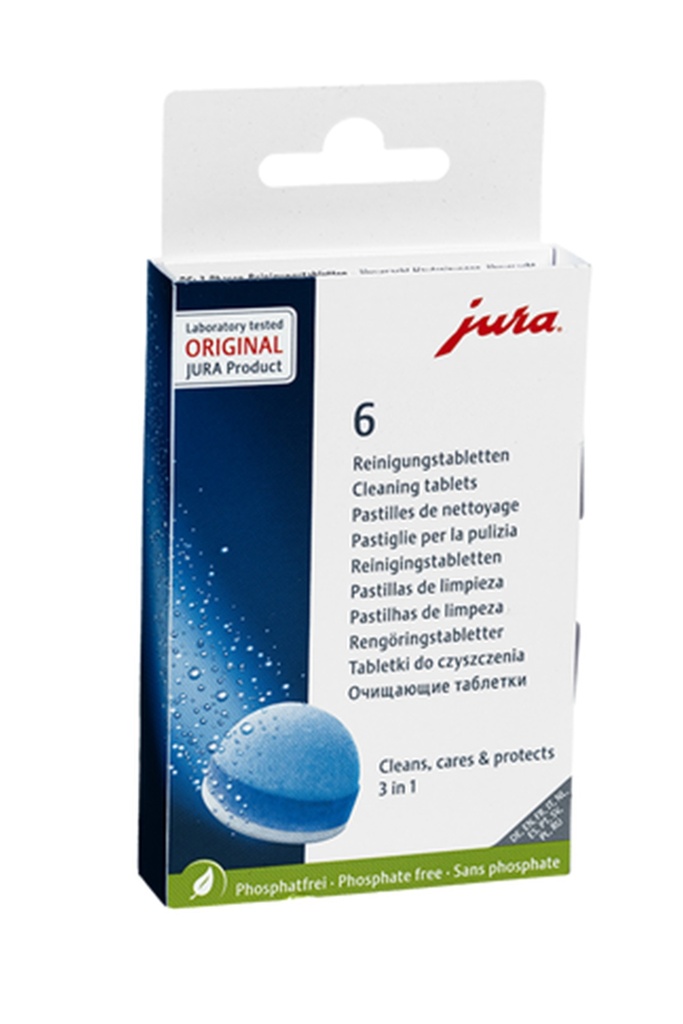 Jura cleaning tablets (3-in-1) 6 pcs