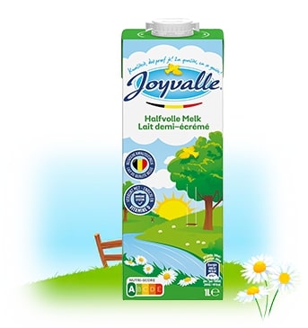 Joyvalle AA lait demi-écrémé 12 x 1 L