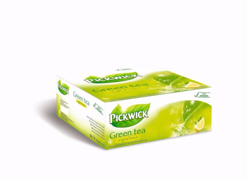 Pickwick green tea original lemon 100 pcs