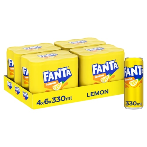 Fanta Citron en canette 24 x 33 cl