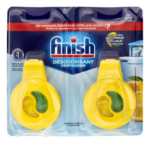 Finish Désodorisant pour lave-vaisselle citron 2 pcs