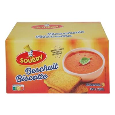 Biscotte Soubry ind. emballé 156 x 2 pièces