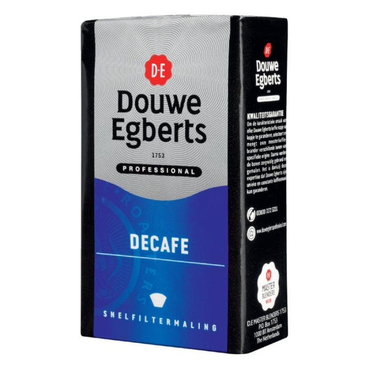 Douwe Egberts gemalen koffie Prof Déca 12 x 250 gr