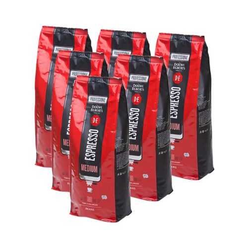 Douwe Egberts Coffee Espresso Medium Roast UTZ - Beans [6x1Kg]