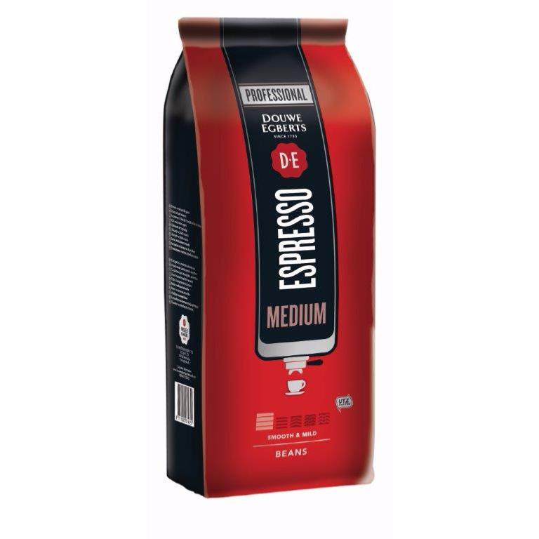 Douwe Egberts Medium Roast Café espresso en grains UTZ 6x1 kg