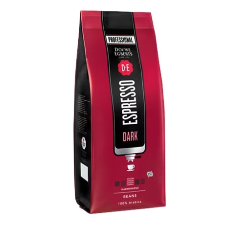 Douwe Egberts beans coffee espresso Dark Roast 6 x 1 kg