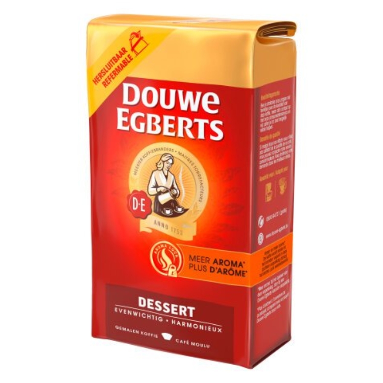 Douwe Egberts gemalen koffie dessert rood 12 x 250 gr