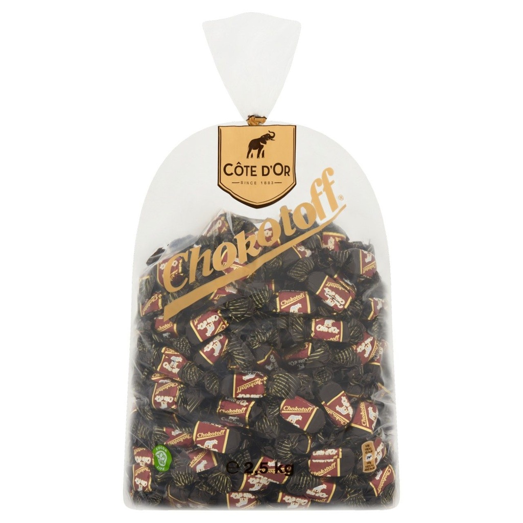 Côte d'or chocotoff in 2.5 kg bag