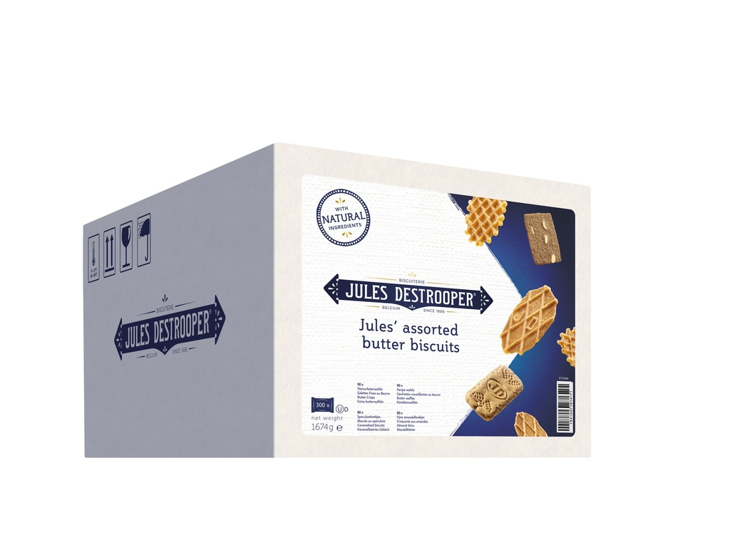 Jules De Strooper "Assorted butter biscuits" ind. verpakt 300 stuks