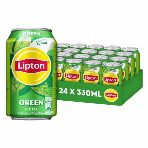 Thé vert Lipton en canette 24 x 33 cl