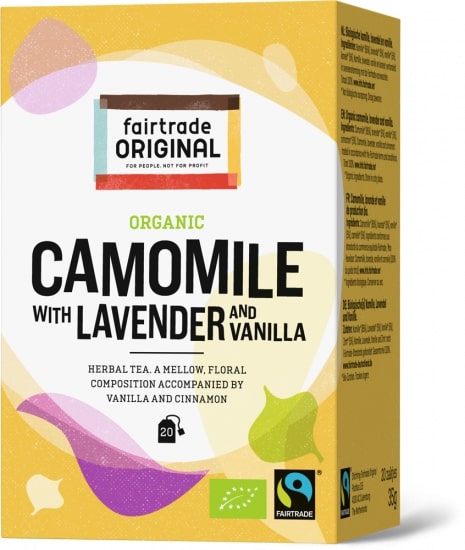 FTO tea Chamomile + lavender & vanilla Fairtrade 20x1.75gr BE-BIO-01