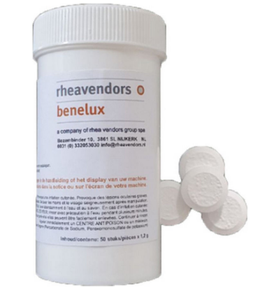 Rheavendors Zetgroep tablettes de nettoyage 50 x 1.2 gr