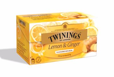 Twinings lemon-ginger tea 25 pcs