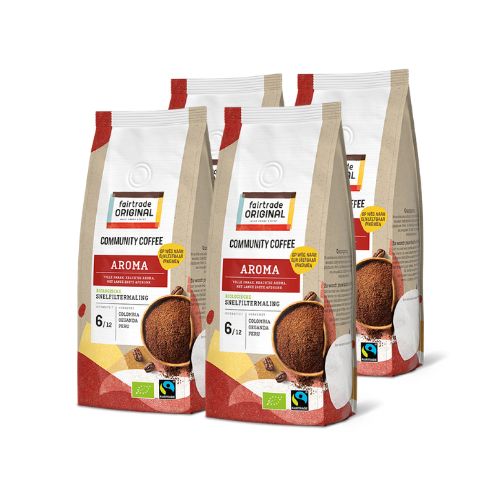 FTO Fairtrade Aroma Coarse Coffee - Ground [4x1Kg]