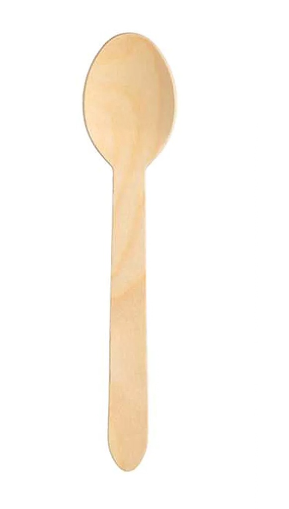 Spoon in wood 155mm 100pcs (738313)