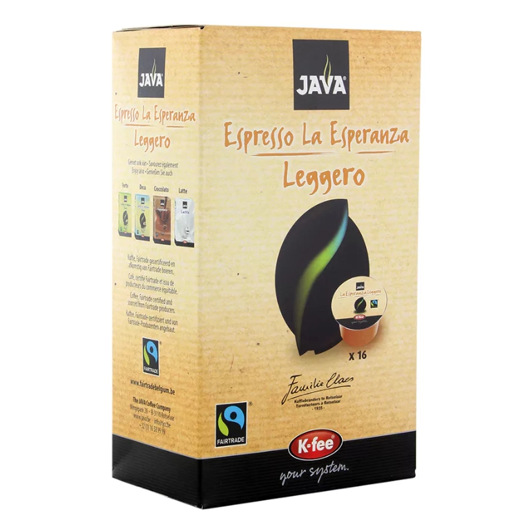 Java Leggero Fairtrade - Koffiepads [6x16st]