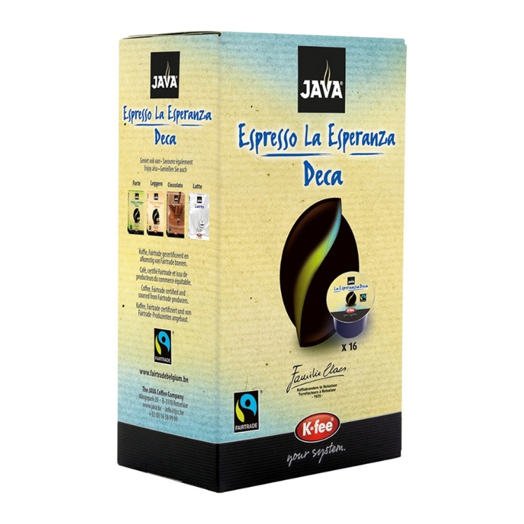 Java koffie capsules Déca Fairtrade 6 x 16 st