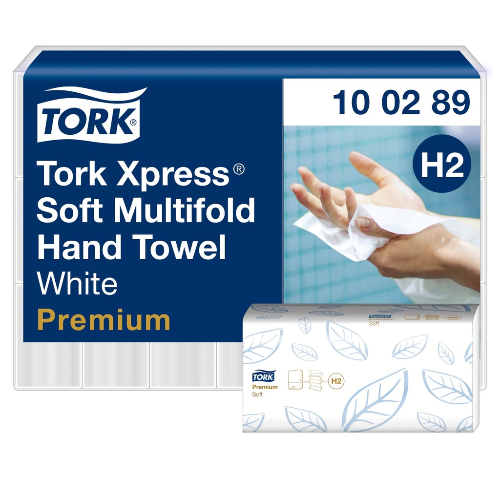 Essuie-mains Tork Xpress Soft à plis multiples, 21x110 pièces (100289)