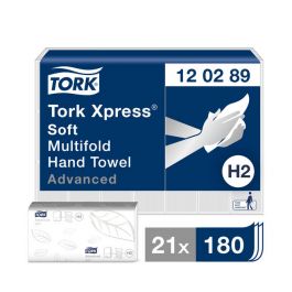 Essuie-mains Tork Xpress Soft à plis multiples, 21x180 pièces (120289)