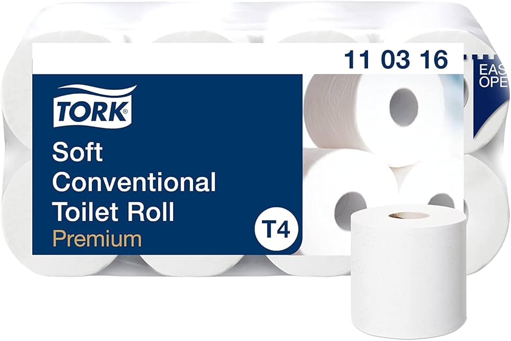 Rouleau de papier toilette conventionnel Tork extra doux 9x8r (110316)