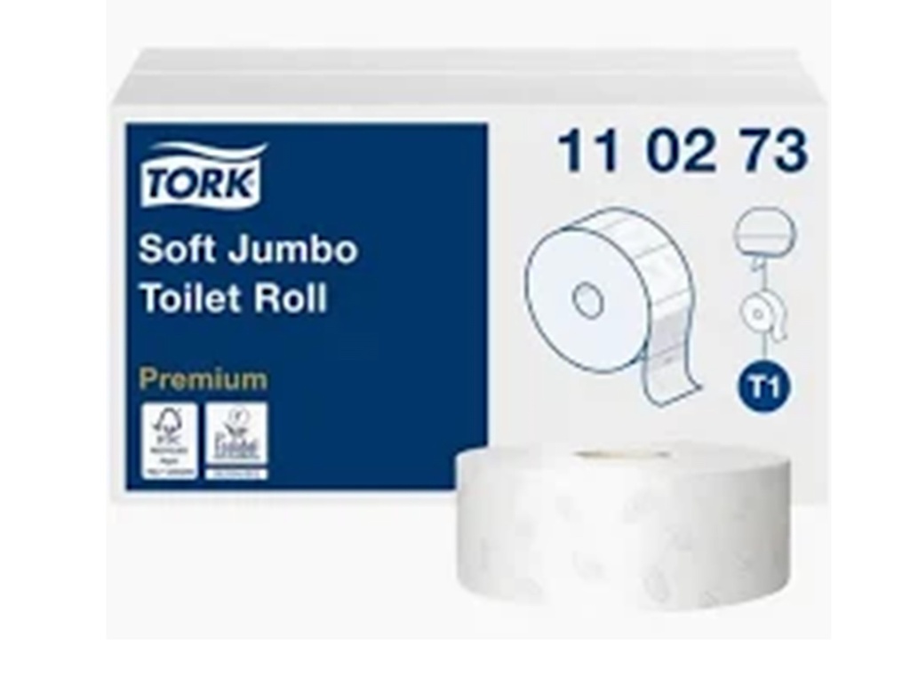 Rouleau de papier toilette Tork Soft Jumbo 6x1r (110273)