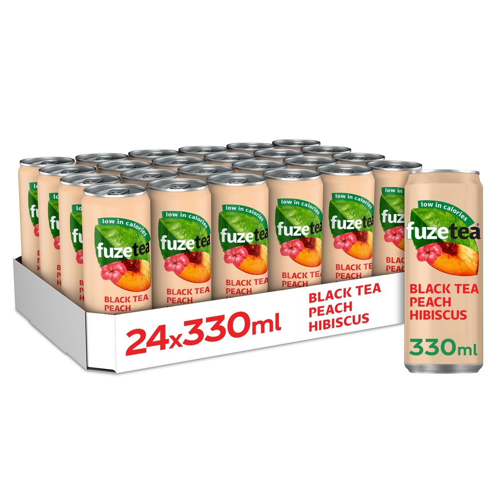 Fuze tea Black Tea Peach in can 24x33 cl