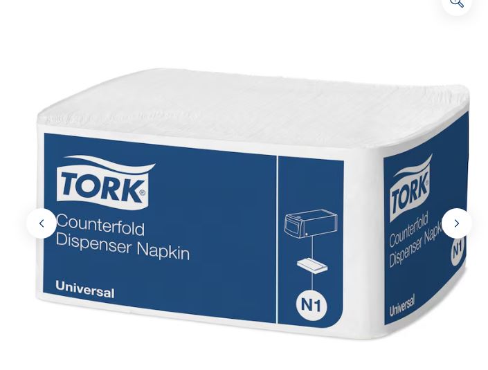 Serviettes distributrices Tork blanches à pliage rapide, 36x300 pièces (10933)