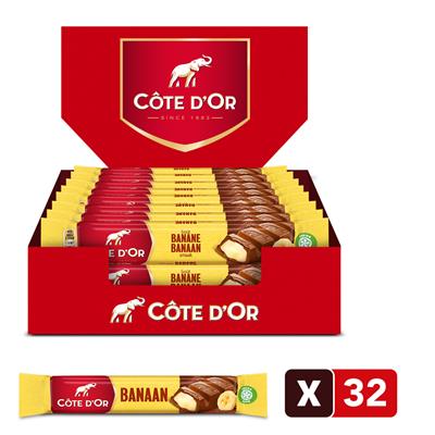 Barre laitière Côte d'Or à la banane 32 x 1 pc