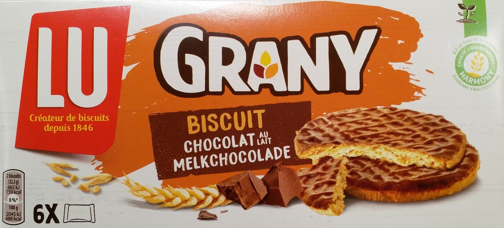 LU Grany biscuit chocolade 24x3st(48.5gr)