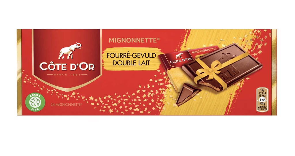 Côte d'Or mignonette double lait 21pcs - 210gr