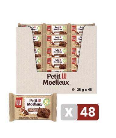 Lu Petit Moelleux Chocolade stukjes 48x1st