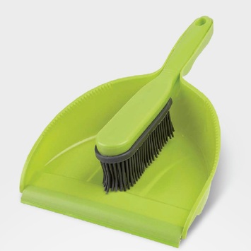 Pot à poussière + brosse à main