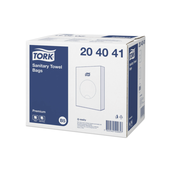 Sacs pour serviettes hygiéniques Tork 48x25 pièces (204041)