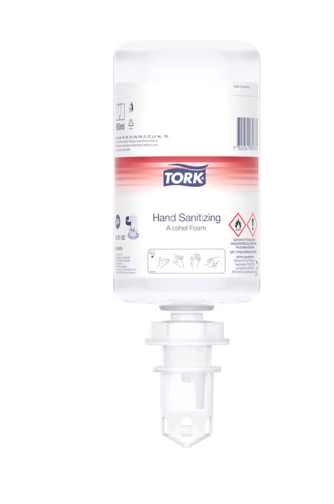 Tork Désinfectant pour les Mains en Mousse Alcoolisée 6x950ml