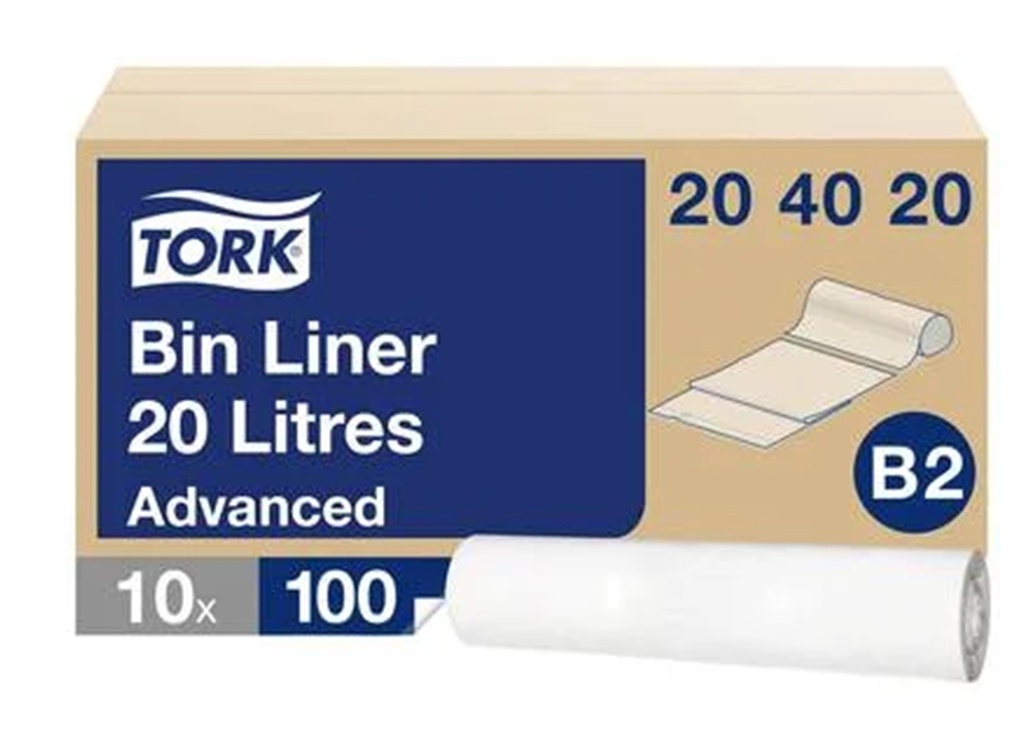 Tork Bin Liner 20l 10x100pcs (204020)