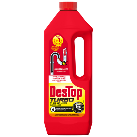 Destop Turbo Déboucheur TURBO gel 1l